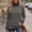 Dark Gray, variant on Green Womens Mock Neck Tops Blouson Long Sleeve Fashion Solid Modern Fall Winter Pullover Tops Casual Relaxed Fit ,L