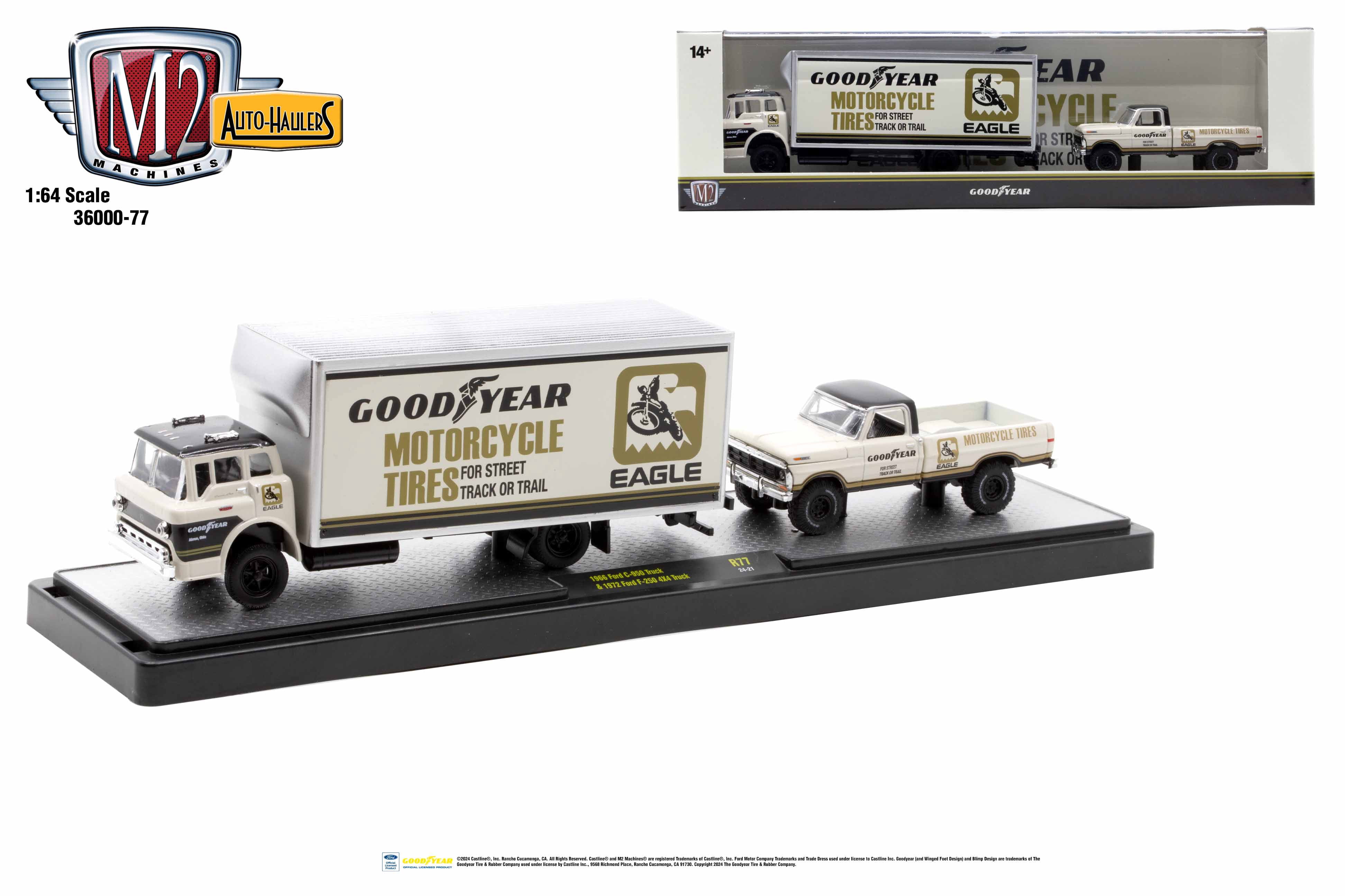 M2 Machines 1972 Ford F-250 Ranger 4x4 & 1968 Ford Mustang GT 390