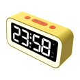 thumbnail image 1 of Digital Alarm Clock Bedside Desktop Clocks Portable Lightweight Multifunctional Mirror Table Clock Electronic LED Clocks Kids Adults Yellow, 1 of 9