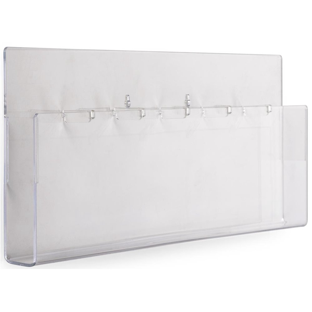 Displays2go Acrylic Wall Brochure Rack, Pamphlet and Magazine Holders