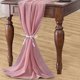 thumbnail image 1 of XWSHYW Manteles Bandera de Mesa de Gasa Europea, Nueva Bandera de Mesa de Color Sólido, Decoración de Mesa de Banquete de Boda de Hotel, Bandera de Mesa de Boda, 1 of 2