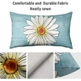 thumbnail image 5 of Blue Spring Daisy Lumbar Pillow Covers 12x20 Set of 2 Cute Floral Summer Outdoor Decorative Throw Pillows Farmhouse Flower Pillowcases Linen Rectangle Cushion Case Decor for Home Sofa Couch Bed, 5 of 6