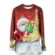 thumbnail image 1 of Moda Mujer Casual Navidad Impreso Manga larga O-cuello Sudadera Tops Blusa Pompotops gfhjh10615, 1 of 3