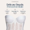 thumbnail image 2 of Dominique Giselle Strapless Lace Longline Bra – Low Back, Contour Cups, Curve-Slimming Fit, (#8740) – Lingerie for Women, 2 of 6