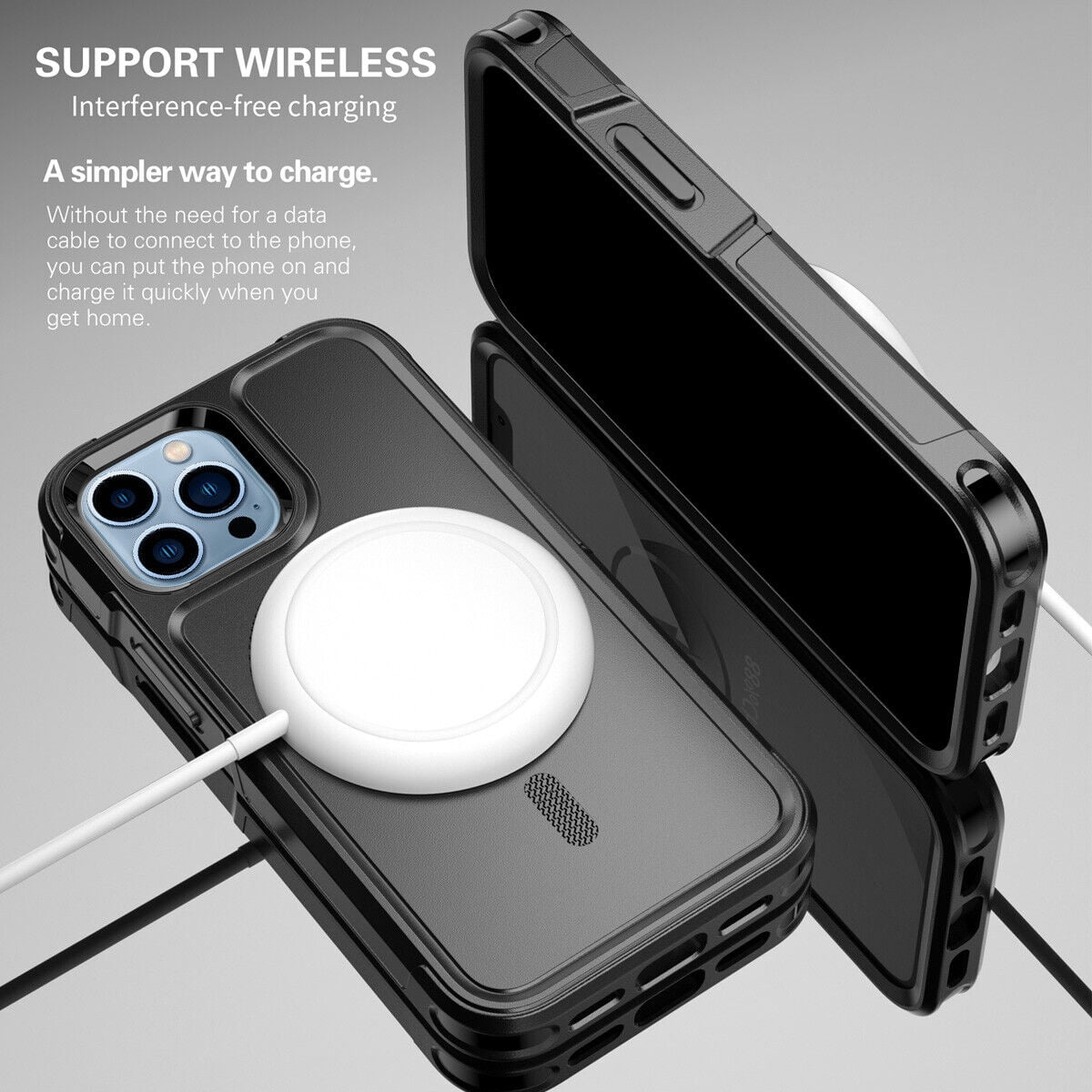 AICase MagSafe Compatible Rugged Cell Phone Case for iPhone
