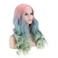 thumbnail image 4 of SUCS Women's Fashion Wig Multicolor Synthetic Hair Long Wigs hair Wave Wig, 4 of 5