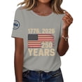 thumbnail image 4 of MEICHEN 4th Of July Shirts For Women Summer USA Star Stripes Graphic Tees Patriotic Blouse 250 Anniversary USA Shirt, 4 of 6