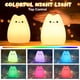 thumbnail image 2 of Luz de noche para bebés, luz de noche para niños, luz de noche de 7 colores, luz de noche para gatos, luz de noche LED, luz de noche recargable, función de temporizador, luz de noche de silicona, luz, 2 of 5