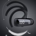 thumbnail image 5 of Auriculares en la oreja con cancelación de ruido azul Auriculares 5.2 compatibles con Bluetooth para entrenamiento de alta intensidad esquí esquí Gafas de esquí, 5 of 5