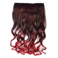 thumbnail image 1 of Fiudx Extensión de Cabello con Clip de Colores, Peluca de Fibra Resistente Al Calor, Fácil de Colocar y Quitar, Postizo Largo y Rizado, Accesorio de Moda para Mujer, Diseño Degradado, Versatilidad de, 1 of 3