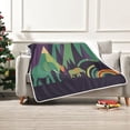 thumbnail image 7 of Yayeee Throw Blanket for Couch Soft Warm 50" x 60" Sofa Chair Bed Decoration, Abstract Animals, 7 of 7