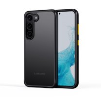 Allytech Galaxy S23 Case, Matte Clear Back Cover Anti-yellow Military Grade Protective Anti-scratch Shockproof PC Case Shell Cover for Samsung Galaxy S23 5G 6.1"- Black