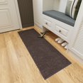 thumbnail image 2 of Ottomanson Non-Slip Hallway Runner Rug 1'10" x 6' Stain-Resistant Low Pile Carpet for Kitchen, Brown, 2 of 13