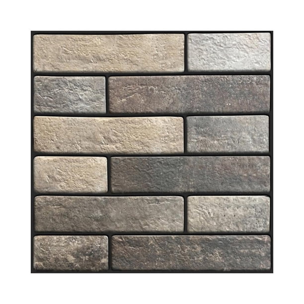 Pegatinas De Pared De Pvc Papel Tapiz De Azulejo Diy Rústico Autoadhesivo Decoración Para El Hogar Etiqueta Sala De Estar Decoración De La Casa Yuarrent HA043146-03