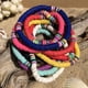 thumbnail image 3 of 1 pulsera bohemia de arcilla polimérica con cuerda para pareja (azul), 3 of 7