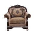 thumbnail image 3 of HomeRoots 515797 44 in. Arm Chair, Tan & Espresso, 3 of 5