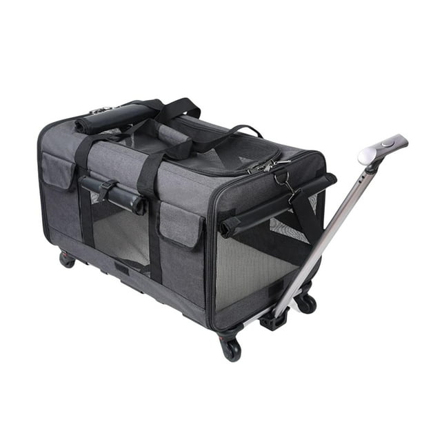 Maleta Portátil para Mascotas, Bolsa de Viaje para Cachorros, Transportador Plegable para Gatos de Menos de 20 Kg, Mochila Transpirable Duradera para Sunnimix Trolley para mascotas