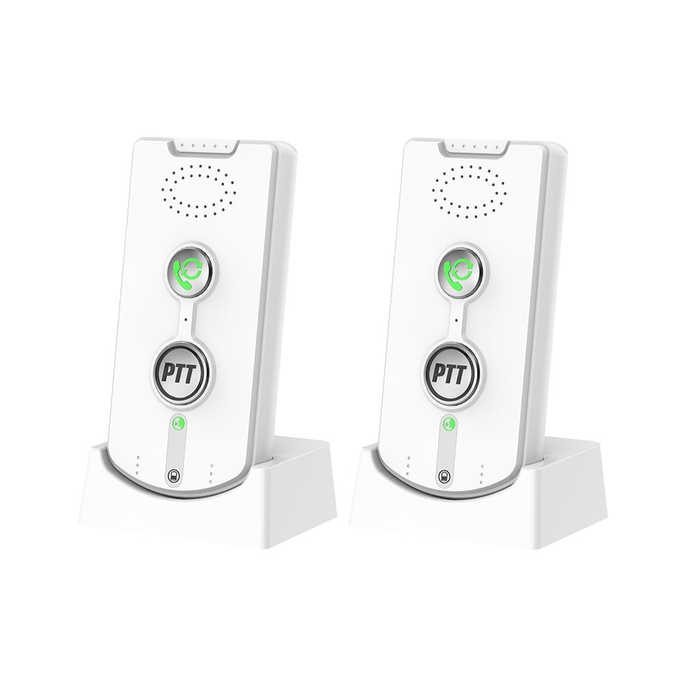 2 Pack Wireless Intercom System for Home - 3280ft Long Range, Voice Activated, Easy Setup for Elderly Room Communication, Portable Bidirectional Interphone