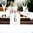 thumbnail image 2 of Colorful Flower 76 Pieces Wedding Table Numbers Cardss 1-75 Double Sided with Head Table 4x6 inch Table Numbers for Wedding Reception/Party/Event, 2 of 3