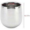 thumbnail image 4 of 4pcs Stainless Steel Coffee Cups, 200ml Double Wall Insulation Prevents Scalding Curved Mug For Home, 4 of 5