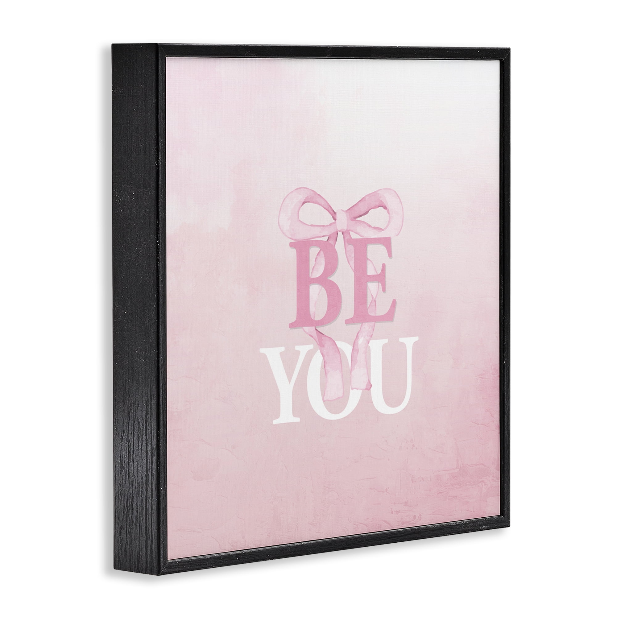 Feminine Be You Pastel Black Framed Giclee Art, design by Kim Allen