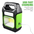 thumbnail image 1 of Linterna solar para acampar 1200 mAh LED linterna portátil al aire libre para senderismo pesca, 1 of 9