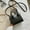 black, variant on Fashion Small Shoulder Bags For Women Solid Color Pu Leather Mini Crossbody Messenger Bag Female Summer Handbag Purse Totes