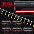 thumbnail image 6 of LELINTA LED Truck Tailgate Light Bar Brake Reverse Turn Signal Stop Tail Strip Light Bars For Trucks, Red Turn Signal Strobe Light for Pickup SUV RV Van Dodge Ram, 60" Inch, 6 of 8