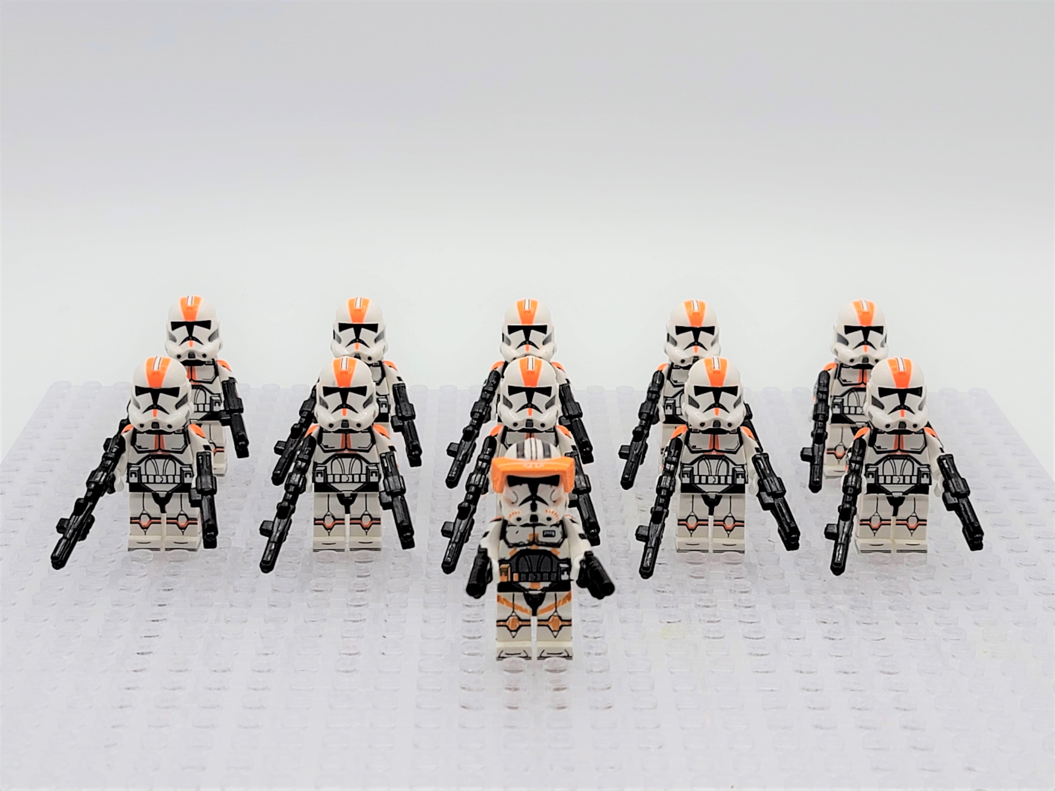 13Pcs Star Wars Custom Mandalorian 501st Clone Trooper Minifigure Block fit lego 