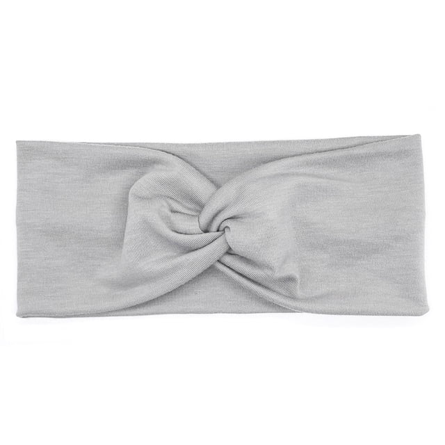 Qarigey Diadema de ganchillo Banda para la cabeza deportiva floral Diadema ajustable Accesorios para el peinado del cabello para deportes Gris Type3 NO3