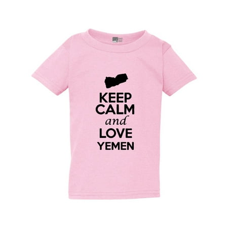 

Keep Calm And Love Yemen Country People Patriotic Toddler Kids T-Shirt Tee