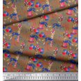 thumbnail image 2 of Soimoi Poly Georgette Fabric Women,Balloon & Firecrackers Party Print Fabric by The Yard 52 Inch Wide, 2 of 3