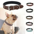thumbnail image 1 of Flmtop Pet Collar Rhinestone Inlaid Adjustable Cowhide Decorative Puppy Necklace for Daily Life Red, 1 of 9