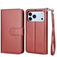 thumbnail image 4 of iPhone 17 Pro Max Case,for iPhone 17 Pro Max 6.9" Wallet Phone Case,Takfox PU Leather Magnetic Detachable Card Holders Shockproof Kickstand Protective [Flip Folio Cover] for iPhone 17 Pro Max - Wine, 4 of 6