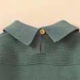 thumbnail image 6 of Otqutp Toddler Fashion Bodysuits Baby Knit Romper Cotton Long Sleeve Boy Girl Sweater Clothes Baby Jumpsuit 1 Piece with Cute Hat Set Elastic Waist 2PCS Fall Winter Clothes, 6 of 9