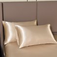 thumbnail image 4 of NTBED Satin Sheets King Champagne Luxury Silky Bed Sheets 1800 Microfiber Sheet Set 4 Pcs, 4 of 5