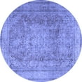 thumbnail image 1 of Ahgly Company Indoor Round Persian Blue Traditional Area Rugs, 6' Round, 1 of 4