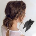 thumbnail image 2 of Unique Bargains 1 Pc Bow Ribbon Duckbill Hair Clips Hairdo Clip Black, 2 of 5