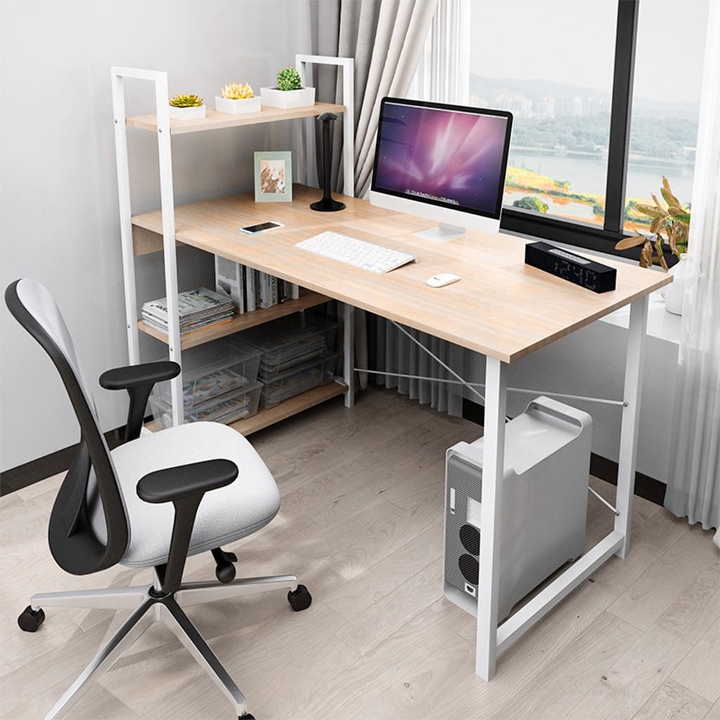 Computer Desk With Bookshelf 40-Inch Home Office Desk ...