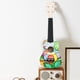 thumbnail image 4 of Kit de ukelele DIY para niños | Pinta tu propia mini guitarra de madera | Instrumento musical de 4 cuerdas para principiantes con cuerdas de nailon | Regalo creativo para aprender música y ma, 4 of 5