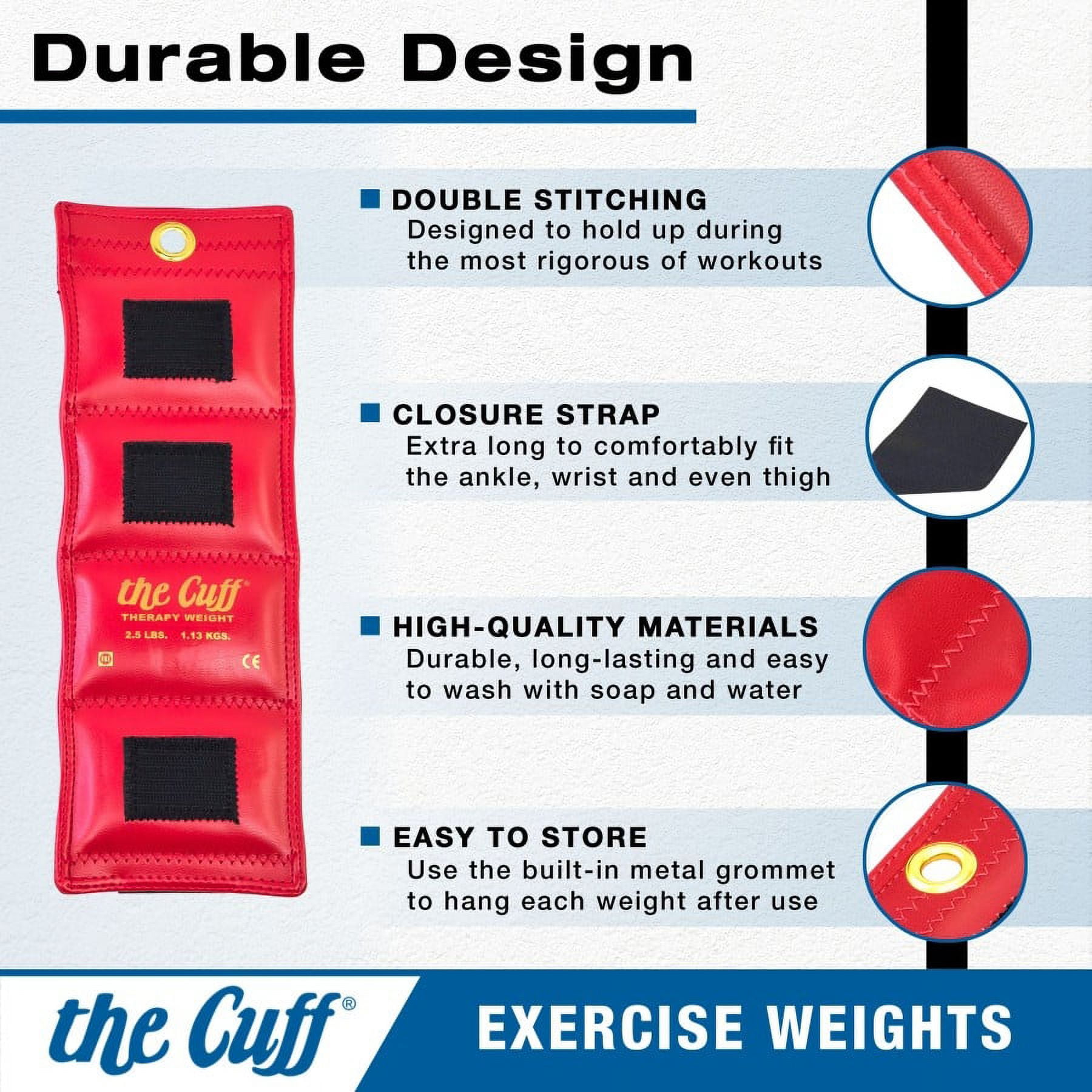 9-piece Cuff weight set (1ea: 1,1.5,2,2.5,3,4,5,7.5,10)