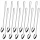 thumbnail image 1 of Cuchara Larga de 7.8 Pulgadas para Té Helado, Cucharas de Café de Acero Inoxidable para Mezclar Leche, Té, Cócteles y , 12 Unidades., 1 of 5