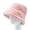 Pink, variant on Women Winter Plush Bucket Hat Vintage Cloche Hat Warm Faux Fur Wool Solid Color Outdoor Fisherman Cap for Girls Women