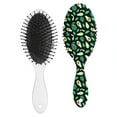 thumbnail image 2 of Cute Avocado Print Hair Brush - Gentle Detangling Paddle Brush with Round-Tip Bristles for Women & Men, 2 of 4