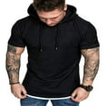 thumbnail image 1 of Sweat à Capuche à Manches Courtes pour Homme S'Adapte à un T-Shirt Slim, 1 of 6