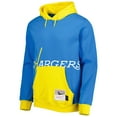 thumbnail image 2 of Men's Mitchell & Ness Powder Blue Los Angeles Chargers Big Face 5.0 Pullover Hoodie, 2 of 3