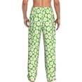 thumbnail image 3 of Uemuo Daisies Flowers Pattern Men's Wide Leg Palazzo Lounge Pants with Pockets Light Weight Loose Comfy Casual Pajama Pants-Large, 3 of 9