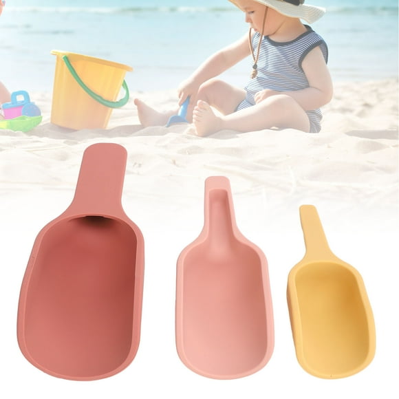 Toddler Sensory Toy Spoon, Silicone Sensory Play Spoon Set Safe Round Edges 3Pcs  for Infant for Home