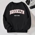 thumbnail image 2 of FhsagQ Girls Sweatshirt Size 6T Kid Girls Autumn and Winter Letter Printed Round Neck Long Sleeved Sweatshirt Girls Sweatshirt Size 6T Girls Hoodies Size 7-8 Black 8-9 Years, 2 of 8