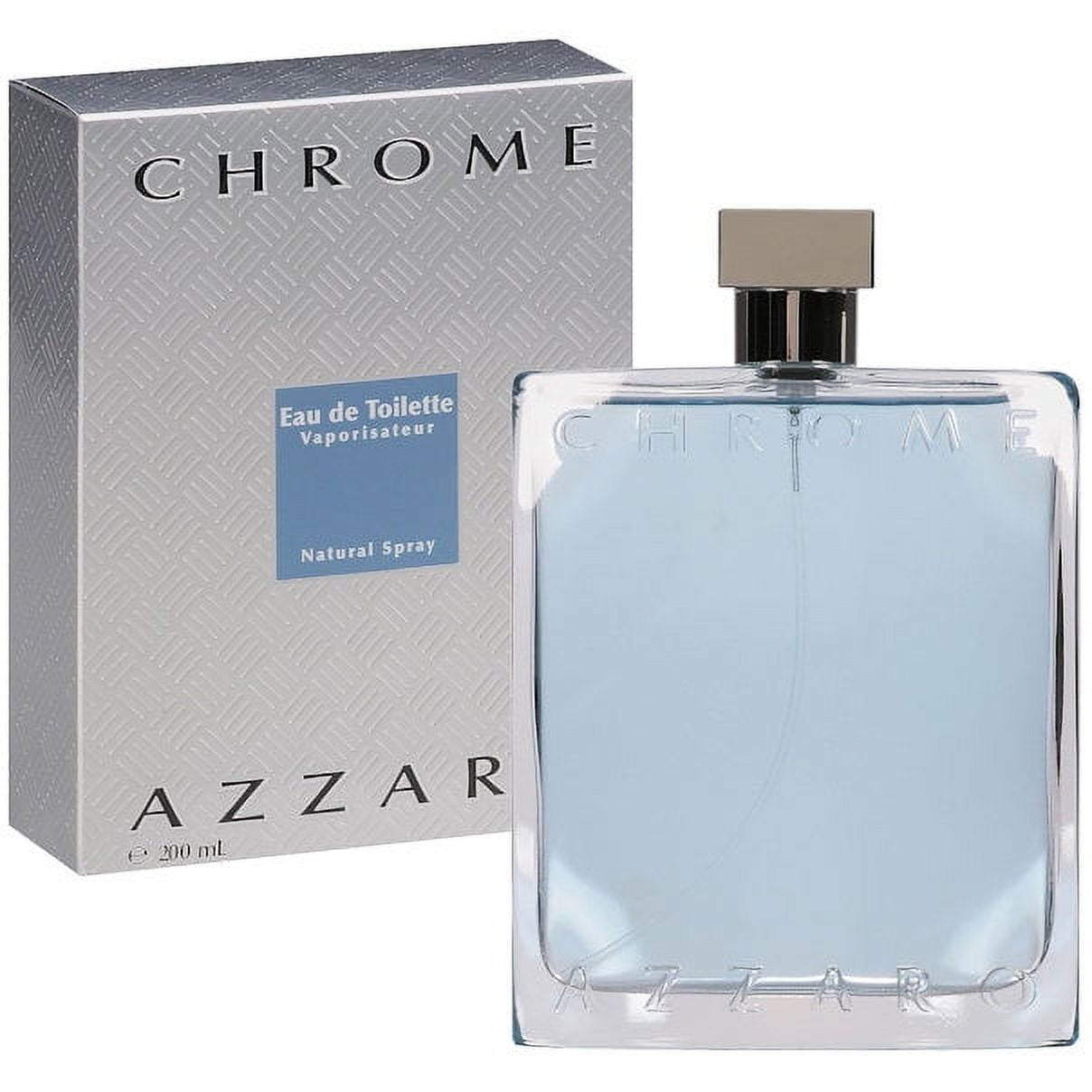 Azzaro Chrome Eau de Toilette for Men, 6.8 oz, Fresh, Vibrant